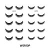 Laflare Silk Lashes 3D Faux Mink Eyelashes Multipack, Light, Natural Looking, Professional Easy to Apply Eyelashes in a Knitted Style 10 Pairs Jumbo Pack (WSR10P)
