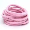 La Tartelette 4 mm Elastic Bands Hair Ties Children Rubber hair headbands - 50 Pcs (Pink)