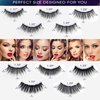 Magnetic Eyelashes 7C SevenCrown Magnetic Lashes with Eyeliner Kit,10 Pairs 3D Medium Fake Eyelashes with Upgraded 4 Tubes of Liner,Natural Look,Long Lasting.
