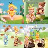 TISDEN 4 Inch Mini Baby Dolls 6pcs Set Realistic Baby Dolls Toys with Cute Handmade Doll Clothes for Suitability Kids 3 and up (Cute)