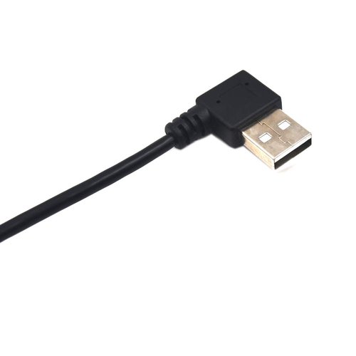 Kework USB 2.0 Splitter, 30cm Left Angle USB Splitter Cable, 2 Ports USB Hub 1 Male to 2 Female Extension Splitter Y Type Cable (Left Angle)