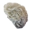 GNIMEGIL Short Grey Wig for White Women Silver Gray Curly Hair Wig Old Lady Costume Wig Grandma Wig Elderly Synthetic Wigs Mommy Granny Cosplay Wig