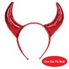 Beistle Fabric Red Devil Horns Headband Halloween Cosplay Costume Accessories Bachelorette Party Supplies