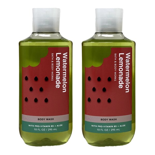 Bath and Body Work Watermelon Lemonade Body Wash 2 Pack ( 10 fl oz / 295 mL each )