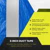 Tarp Tape TS-108 3 Inch Utility Continuous Roll Duct Tape Adhesive Ideal for Tarps, Covers, Awnings, Tents and Hay Cover, Silver
