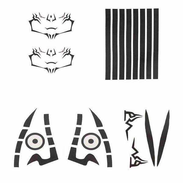 Ryomen Sukuna Tattoo Stickers Anime Cosplay Temporary Tattoos Stickers Prop Accessories and Keychain Black