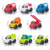 ROZEUS 8 Pcs Toddler Toy Cars for 1-3 Year, 8 in 1 Trucks Toy Vehicles Set for Toddlers, BPA Free, Phthalates Free, PVC, Dishwasher Safe, Recycled Plastic, Birthday Gifts for Boys Girls