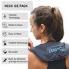 Coldest Neck Shoulder Ice Pack for Injuries Reusable Gel Cold Pack Wrap for Upper Back Pain Relief Cold Compress Therapy for Swelling, Bruises, Surgery
