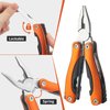 WIWUE GUO Multi Tool, Multitool, Survival Tools, Pocket Knife, Christmas Gifts, Multitool Pliers, Camping Knife, Hunting Knife with Holster and Nylon Sheath for Outdoor, Fishing, Hunting, Hiking