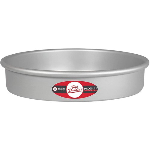Fat Daddio's Anodized Aluminum Round Cake Pan, 8 x 2 Inch