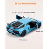 LOVEPOSELY 1:36 Scale Collectible 2015 Lambo LP750-4 SV Diecast Cars Models, Pull Back Vehicles Car Toy Birthday Gifts for Adult Kids Ages 3 + Year Old（Blue）