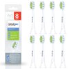 Brushmo Replacement Toothbrush Heads Compatible with Philips Sonicare DiamondClean HX6062/65, White, 8 Pack