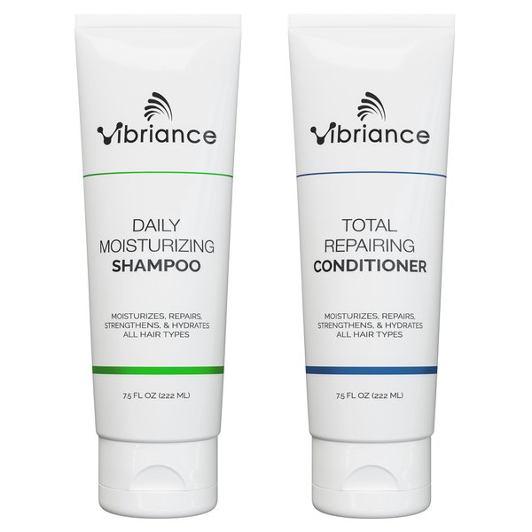 Vibriance Shampoo and Conditioner Set - Strengthening Shampoo Infused with Biotin for Aging Hair - Deeply Hydrating and Moisturizing Conditioner for Dry, Damaged Hair