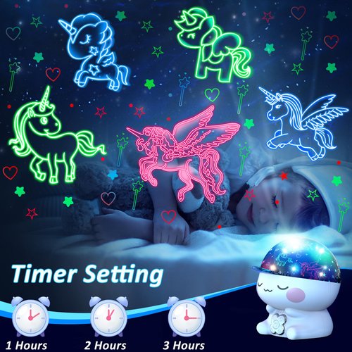 Unicorn Toys for 2-8 Years Old Girls.Unicorns Gifts for Girls Age 6-8.Unicorn Projection Kids Toys for 3-5 5-7 Year Olds Girls.Girls Unicorn Toys Age 8-10.Christmas Holiday birthday gifts for girls