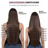 Befana Clip in Hair Extensions Real Human Hair,16 Inch 70g 7 Pcs #2 Dark Brown Clip in Human Hair Extensions,Natural Straight Double Weft Clip ins