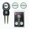 Team Golf NFL Seattle Seahawks Divot Tool Pack With 3 Golf Ball Markers Divot Tool with 3 Golf Ball Markers Pack, Markers are Removable Magnetic Double-Sided Enamel