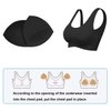 TopBine Removable Bra Pads Inserts Women's Comfy Sports Cups Bra Insert for BIkini Top Swimsuit (A/B BLACK)