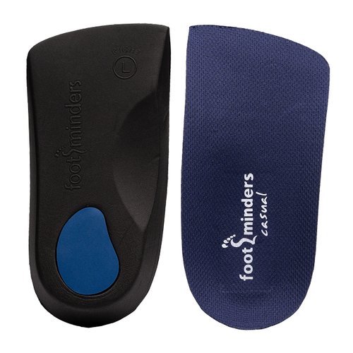 Footminders Casual Orthotic Arch Support Insoles for Dress Slip-On Dress Shoes (Pair) (X-Small: Men 3½ - 5 Women 4½ - 6) - Relief for Foot Pain Due to Flat Feet/Low Arches and Plantar Fasciitis