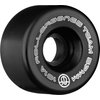 Rollerbones Team Logo 101A Recreational Roller Skate Wheels (Set of 8), Black, 57mm