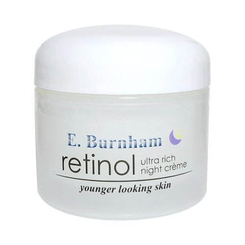 E. Burnham Retinol Ultra Rich Night Créme 2 oz – Intense Anti-Aging Night Cream with Retinol & Hyaluronic Acid – Deeply Moisturizing, Reduces Fine Lines and Wrinkles for Youthful Skin