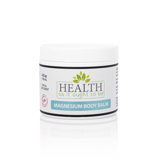 Health As It Ought To Be Magnesium Body Balm | Infused with Arnica, Aloe Vera, Jojoba & Coconut oil | 4 Ounce