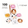 Fun Express Barnyard Party Favor Bundle, 24 Farm Animal Bubbles, 100 Farm Animal Stickers, Birthday Party Favors, Set of 24 | Farm Party Pack | Classroom Supplies | Gift Bags