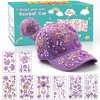 Valentines Day Gifts Crafts for Girls Ages 6-8-12 Decorate Your Own Baseball Cap, Arts and Crafts Kit for Kids 4-12 Gifts for Girl 5 6 7 8 9+ Year Old DIY Girls Craft Unicorn Stickers Gems Rhinestone