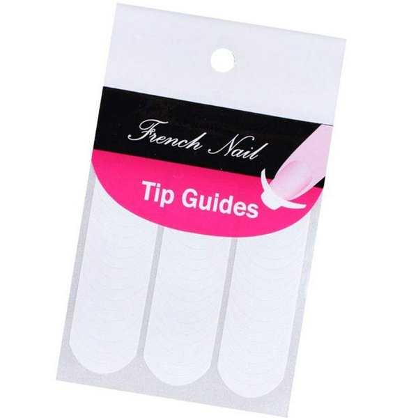 White Nail Sticker, 240 Pcs Manicure Nail Art Tips Form Guide Sticker Edge Tape DIY Stencil Tool Stickers and Decals