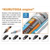 Uni Kuru Toga Roulette Model Auto Lead Rotation 0.5mm Mechanical Pencil, Silver Body (M510171P.26)