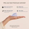 Saalt Menstrual Cup - Premium Design - Most Comfortable Period Cup - #1 Active Cup - Wear for 12 Hours - Soft, Flexible, Reusable Medical-Grade Silicone - Made in USA
