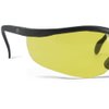 Walker's Sport High-Grade Polycarbonate Lenses Half Frame Soft Rubber Nose Piece Adjustable Safety Shooting Glasses, Yellow