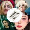 Andy's Orchids Cosplay Manga Lashes, Japanese Anime Eyelashes 3D Thick Fluffy Fake Eyelash Natural Look Eyelashes Little Devil Spiky Eye Lash Extensions 5 Pairs