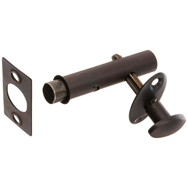 Deltana MB175U10B Screen Doors and Cabinet Doors Solid Brass Mortise Bolt for Light Doors