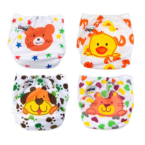22 inch Reborn Baby Doll Clothes 4Pcs Baby Doll Diapers for 20-24 inch Reborn Dolls Adjustable Diaper Reusable