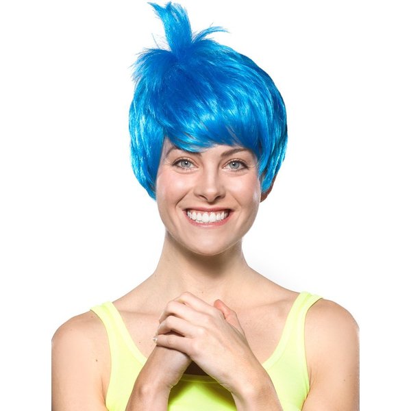 Joy Inside Out Color Blue - Cartoon Wig Riley Joyous Emotion Personality Happy Womens Peluca Bundle Maxwigs Costume Wig Care Guide