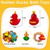 Olah-Olah 30 Pcs Rubber Ducks in Bulk, Jeep Ducks for Ducking, Assorted Rubber Ducks Jeep Ducking - Toddler Baby Bath Toys Assortment, Kids Birthday Gifts Holiday Party Favors