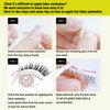 DUP False Eyelashes Lashever Natural Series, Japanese Natural Looking Fake Eyelashes A Day Long Lasting Wear, Reusable Strip, Lightweight & Comfortable, 2 Pairs, Natural 102 Brown Mix