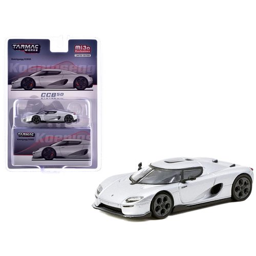 1:64 Scale Diecast Model Car Compatible with Koenigsegg CC850 Sliver Limited Edition by Tarmac T64G-TL051-SL
