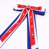 4th of July Bows for Women Red White and Blue Hair Bows Fourth of July Hair Accessories American Flag Star USA Hair Bow Clips Ribbon Ponytail Holder 4th of July Accessories Outfits Gifts (Pattern L)