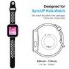 NewJourney 2 Pack SyncUP Kids Watch Band Replacement, Breathable Soft Silicone Sport Wrist Strap Compatible with T-Mobile SyncUP Kids Watch for Boys Girls (Black&Grey+NightBlue&White)