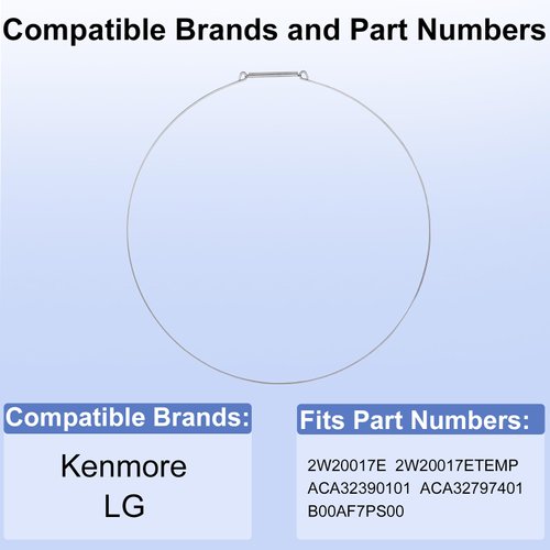 Dinghosen 2W20017E Washer Front Door Boot Spring Clamp for LG Electronics for WM2050CW WM2101HW WM2250CW WM2501HVA, Washing Machine Door Boot Seal Retaining Ring