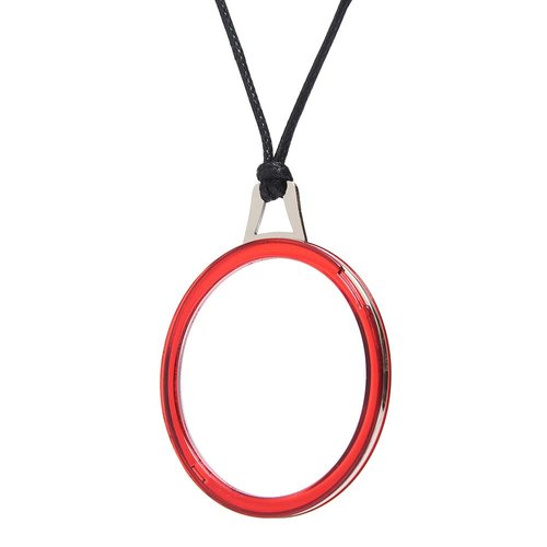 TERAISE Reading Glasses Necklace Readers for Women Anti-loss Lightweight Eyeglasses Portable Monocle Glasses with Exquisite Case(Red-2.0X)