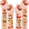 Woodland Temporary Tattoos Birthday Party Supplies Decorations 96PCS Tattoos Stickers Super Cute Fall Party Favors Kids Girls Boys Gifts Classroom School Prizes Themed Christmas