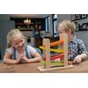 EverEarth Jr. Ramp Racer. Race Track for Toddlers and 4 Wood Cars, Race Car Ramp Set