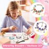 Charm Bracelet Making Kit for Girls, 140 PCS DIY Craft Bead Sets Jewelry Making Kit for Teen Girls Age 5 6 7 8-12, Portable Bracelet Organizer Gift Box for Teenage Birthday Christmas Stocking Gift