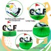 12 Pieces Golf Party Decorations Golf Honeycomb Centerpieces Golf Party Centerpieces Birthday Retirement Sports Golf Theme Party Supplies for Kids Boys Men Baby Shower Par-Tee Time Birthday