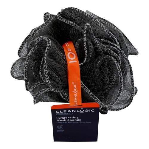 Clean Logic Purifying Charcoal Mesh Bath Sponge 1 Ea, 1count