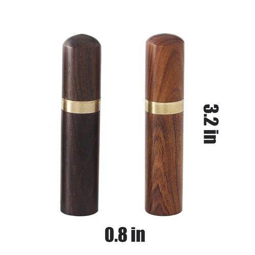 Okared 2 Pack Wooden Toothpick Holder Portable Toothpick Dispenser Bucket Toothpick Holder Mini Toothpick Box Pocket