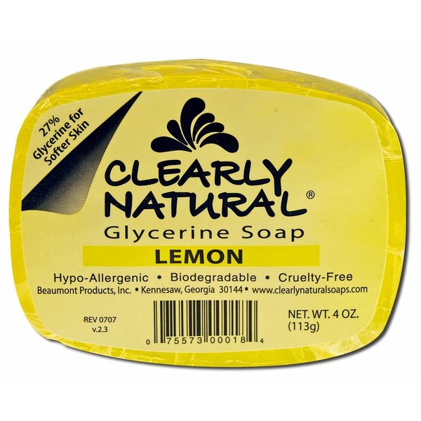 Clearly Natural Glycerine Bar Soap Lemon - 4 oz