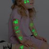 CHARLENT 204 PCS Individually Wrapped Luminous Temporary Tattoos for Kids - Glow in The Dark Fun Tattoos for Boys Girls Birthday Party Favors Goodie Bag Fillers
